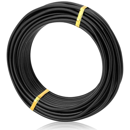 Miniatura 14 de Negro-1.0-Alambre de aluminio anodizado para bonsái de 250g de gran rollo, muchas tallas para elegir, KSVZS alambre de metal flexible