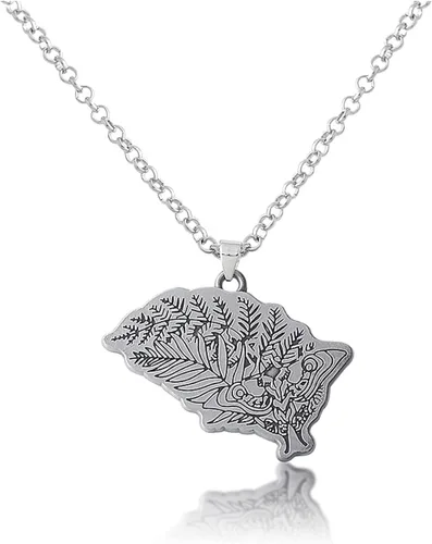 SONGCHANGJEWELRY Vintage Silver Plated Necklace The Last of Us Pendant Necklace Cosplay - Last of Us Gifts for Men Women Fan