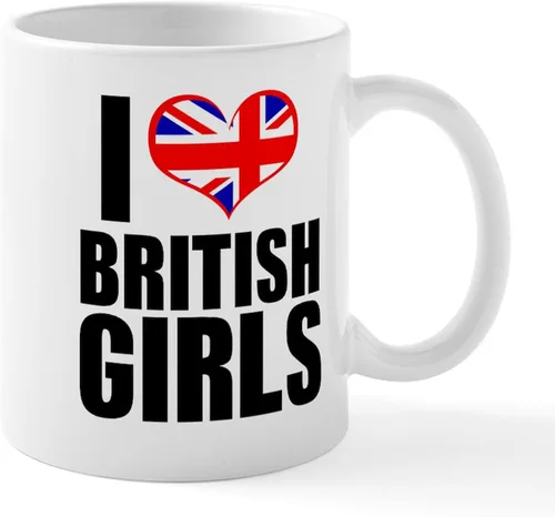 Miniatura 103 de CafePress Born American, British By Hea Taza de café de cerámica de 11 oz (11.0 fl oz)