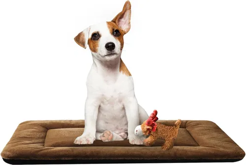 Miniatura 24 de Camas para Perros Almohadilla para Jaula para Perros Medianos/Grandes que se Ajusta a Jaulas de Perros, Almohadilla de Perrera Lavable y Gris