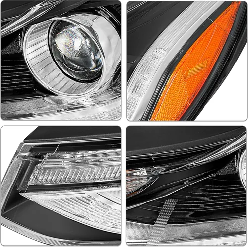 Miniatura 4 de SOCKIR Tipo de Proyector para Chevy Trax 2017-2022 Conjunto de Faros Proyectores con LED DRL Reemplazo Estilo de Fábrica Lado Izquierdo del Lado