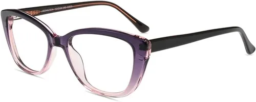 Miniatura 9 de Firmoo Lentes de lectura para computadora con bloqueo de luz azul, marco de acetato de ojo de gato vintage para mujer, 0.5 x 3.0 x
