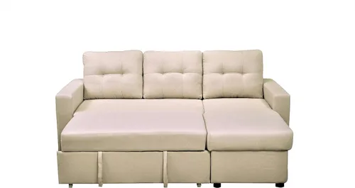Miniatura 6 de Container Furniture Direct Sofá cama modular convertible en forma de L, muebles de apartamento elegantes, sofá extraíble de ahorro para espacios
