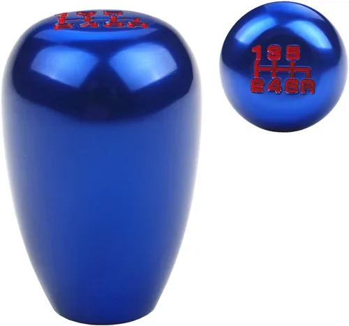 DEWHEL JDM Racing Tipo R Estilo 6 Velocidades 6MT Palanca de Cambio Manual Compatible con Honda Civic Accord S2000 Acura Integra (Azul)