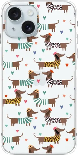 Miniatura 11 de Blingy's Funda para iPhone 15, lindo diseño de perro de dibujos animados, divertido estilo de mascota, diseño de animales divertidos, funda Perros