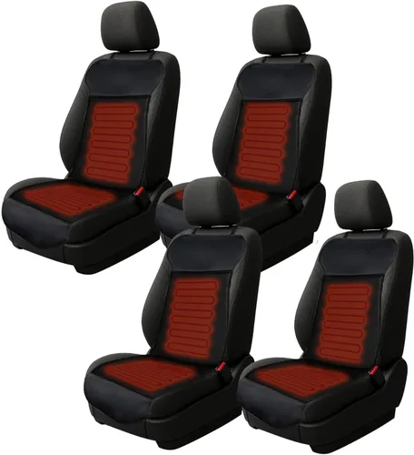 Miniatura 9 de ZONETECH Fundas de Asiento de Piel de Oveja Peludas Fundas de Asiento de Coche de Lana Merino Australiana Negra Accesorios de Auto de Piel Esponjosa