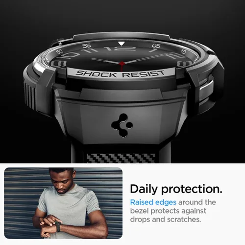 Miniatura 5 de Spigen Rugged Armor Pro Diseñada para Samsung Galaxy Watch 6 Classic 47mm Funda con Banda Cubierta Protectora de TPU con Correa