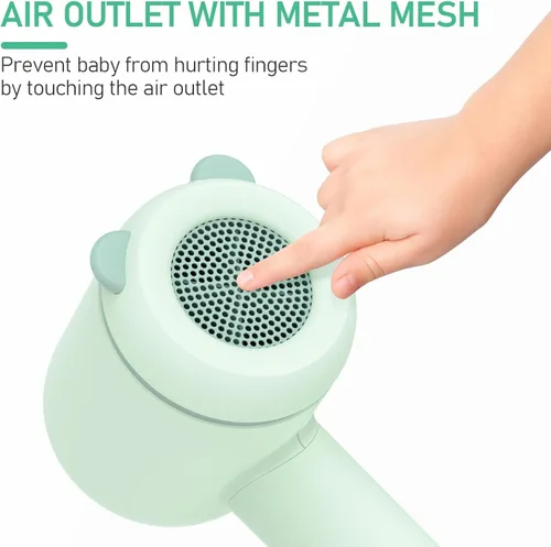 Miniatura 4 de YALICE Secador de pelo inalámbrico para bebés y niños, secador de pelo portátil con flujo de aire suave y cuidado iónico de bajo calor para bebés, 3
