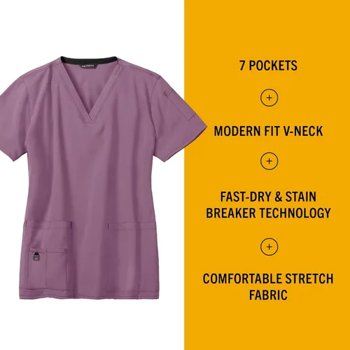 Miniatura 2 de Carhartt Camiseta médica con cuello en V para mujer