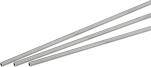 Miniatura 12 de uxcell Tubo redondo de acero inoxidable 304 0.197 in OD 0.024 in espesor de pared 9.843 in longitud 3 piezas
