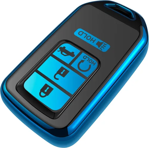 Miniatura 7 de Tukellen Funda para llavero Honda, TPU suave de alta calidad, protección completa, funda para llavero Accord Civic CRV Pilot Ridgeline Odyssey Azul