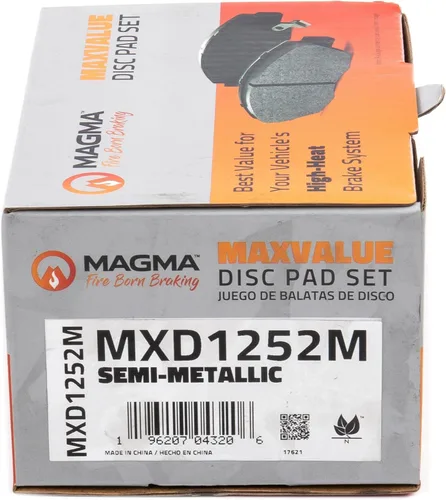 Miniatura 5 de MAGMA MaxValue MXD1252M Pastillas de freno semimetálicas, delanteras