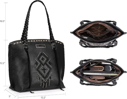 Miniatura 4 de Wrangler Bolso de mano para mujer, bolsos y bolsos del oeste, bolso Hobo para mujer