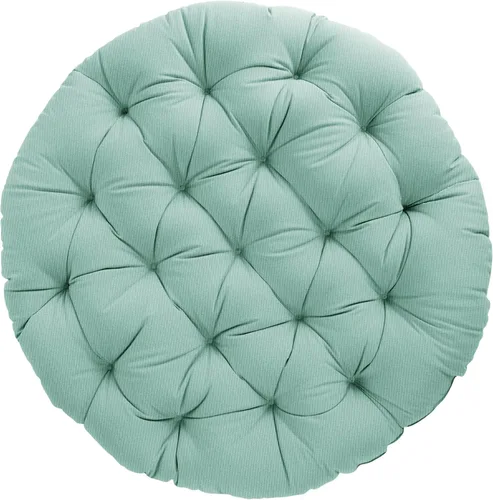 Miniatura 28 de Sorra Home - Cojín con mechones Papasan - Cojín redondo cómodo para silla Bucket & Moon - Cojín de piso con espuma suave para muebles