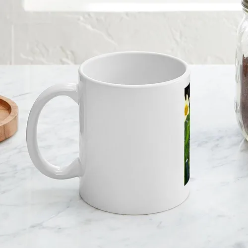 Miniatura 5 de CafePress EASTER LAMB AND FLOWERS - Taza de café de cerámica de 11 oz (11.0 fl oz)