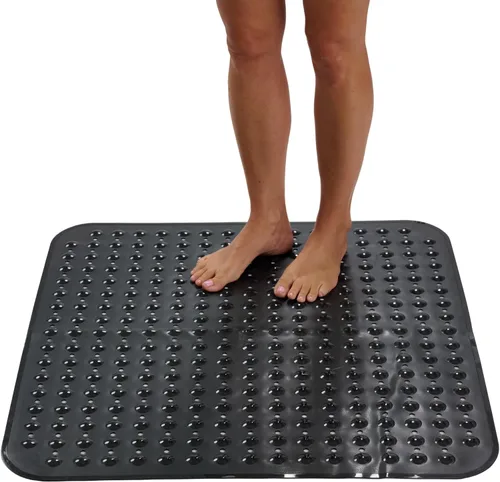 Miniatura 14 de ENKOSI Tapete de ducha extra grande antideslizante – 47 x 32 pulgadas – Tapete de ducha de baño XL – Tapetes de ducha grandes para suelos de ducha