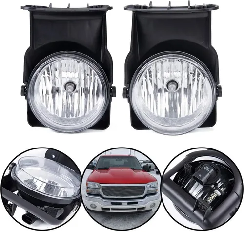 Miniatura 21 de G-PLUS Lámpara antiniebla izquierda derecha compatible con Chevy Silverado 1999-2002 1500/2500/2001 2002 Chevy Silverado 3500/2000-2006 Tahoe