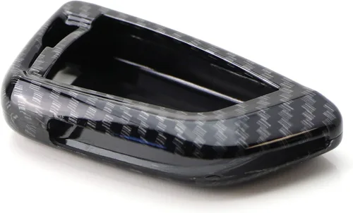 Miniatura 6 de iJDMTOY Exact Fit - Carcasa para llavero inteligente con diseño de fibra de carbono metálica brillante compatible con BMW X1 X4 X5 X6, serie 5