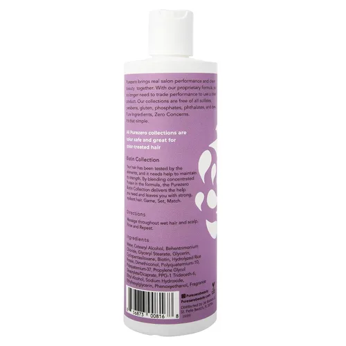 Miniatura 3 de Purezero Biotin - Juego de champú y acondicionador – Fórmula antiadelgazamiento – Volumizante, más grueso y lleno – Cero sulfatos, parabenos