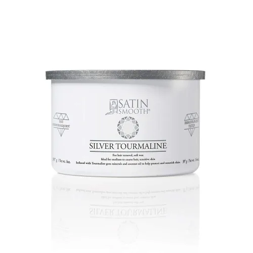 Miniatura 18 de Cera depilatoria en crema de lujo Satin Smooth - Cera suave para cara y cuerpo, depilación profesional para piel sensible, cabello grueso y rizado