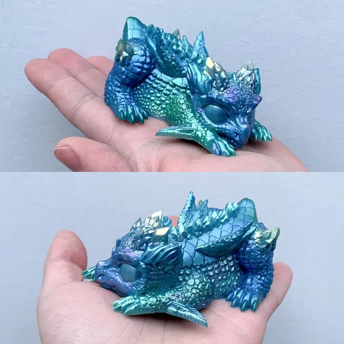 Miniatura 5 de Crystal Dragon Baby - Molde de silicona de resina epoxi 3D para manualidades de azúcar de fondant, decoración de pasteles, arcilla polimérica, yeso