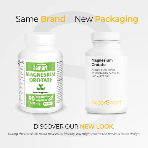 Miniatura 2 de Supersmart - Orotato de magnesio 1500 mg por día (alta absorción) - Relajante muscular y salud cardíaca - Alivio del estrés y apoyo para dormir