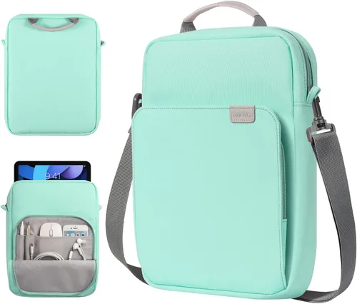 Miniatura 26 de TiMOVO - Funda para tablet de 9-11 pulgadas con correa para el hombro para iPad 11 pulgadas A16 2025, iPad 10.ª generación 10.9"/10.2", Galaxy Tab