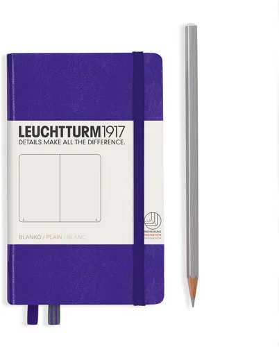 Miniatura 35 de LEUCHTTURM1917 - Cuaderno mediano A5 de tapa blanda, 123 páginas numeradas para escribir y llevar un diario (color negro, cuadriculado)