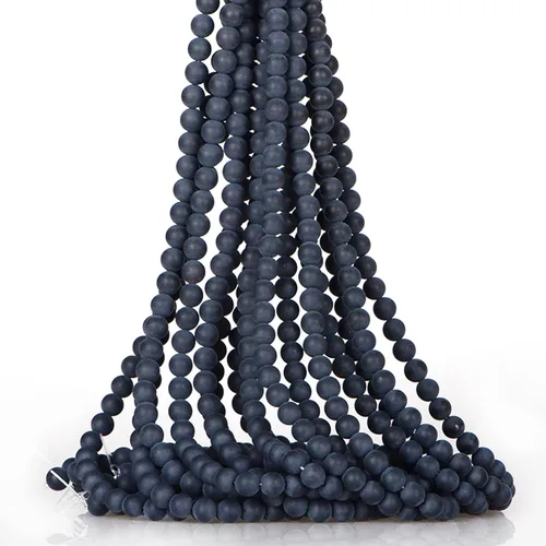 Miniatura 41 de Cuentas sueltas redondas de piedra natural de amatista de 8mm, cuentas para hacer joyas y manualidades DIY, 1 cordón de 15 pulgadas, aproximadamente