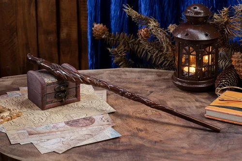 Miniatura 5 de Handicraftviet Varitas de Pájaro de Madera Talladas a Mano de 15 Pulgadas para Brujería Coleccionable y Cosplay, Varita Mágica Regalo para Niños