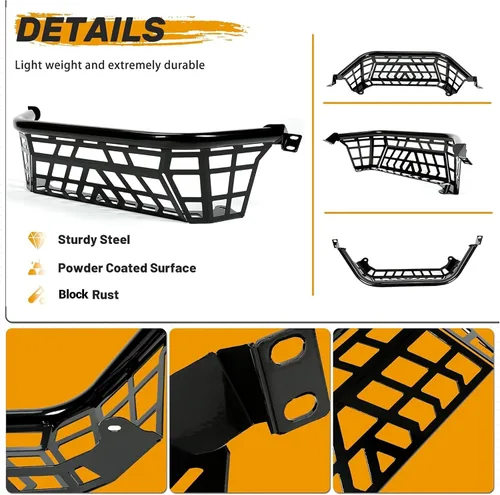 Miniatura 5 de KUAFU Barrera de Carga Compatible con Kawasaki Teryx KRX 1000 2020-2025 2023-2025 KRX4 1000 Estante de Equipaje Cierre de Portaequipajes de Acero
