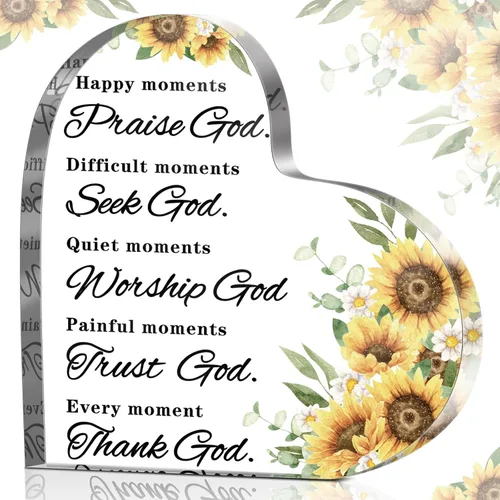 Miniatura 9 de Yulejo Versículos de la Biblia, regalo cristiano para mujer, regalo de semana CNA, citas inspiradoras, flores azules, decoración de habitación
