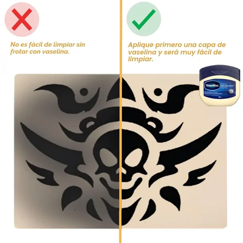 Miniatura 6 de Yuelong El kit de 30 piezas de papel de transferencia y piel de práctica de tatuaje en blanco incluye 10 piezas de piel falsa y 20 piezas de papel