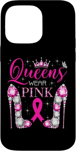 Miniatura 21 de iPhone 12 Pro Max Queens Wear Rosa Concientización del Cáncer de Mama Estuche con Cinta Rosa