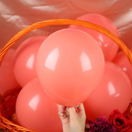 Miniatura 3 de Hestya 100 globos coralinos de 10 pulgadas de látex para fiestas, kit de guirnalda de arco para bodas, despedidas de soltera, graduación