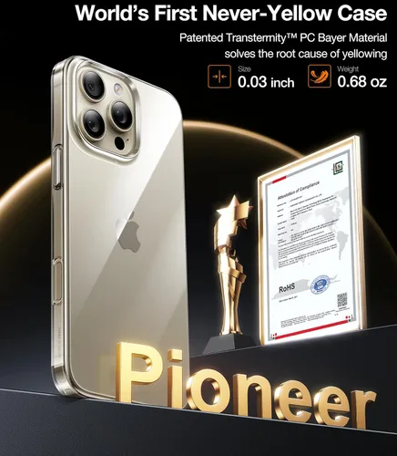 Miniatura 2 de TORRAS Funda de ajuste delgado para iPhone 16 Pro, funda ultrafina para iPhone 16 Pro, funda de teléfono ligera mate antiarañazos de cubierta dura