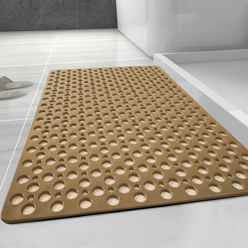 Miniatura 8 de Casa and Beyond - Tapete de ducha seguro, antideslizante, lavable, antideslizante, con ventosas y orificios de drenaje, diseño texturizado suave