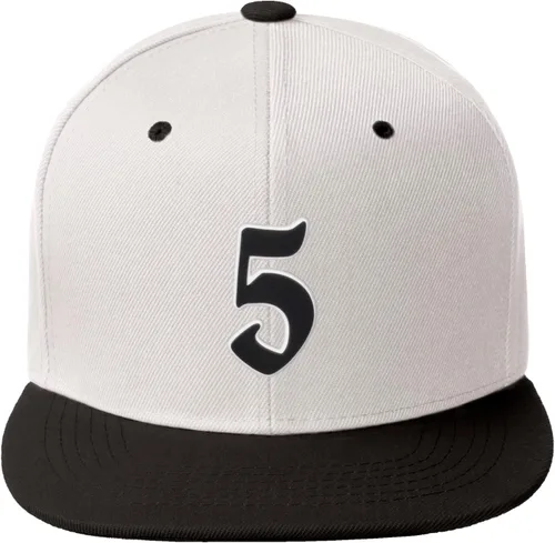 Miniatura 357 de Daxton Gorra clásica con visera de billete plano con letras del alfabeto inglés antiguo de la A a la Z