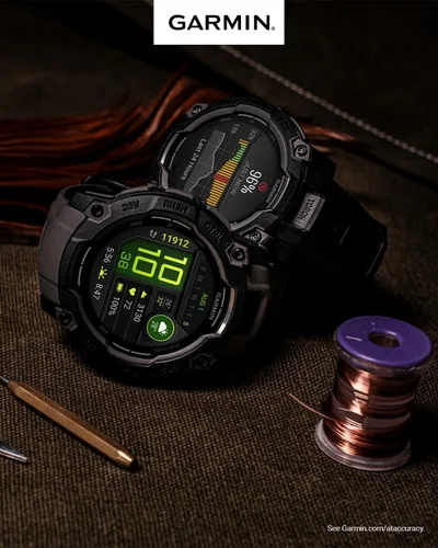 Miniatura 4 de Garmin Instinct 3 45mm, AMOLED, reloj inteligente GPS para exteriores, reloj inteligente táctico de fitness 24/7, 18 días de duración de batería