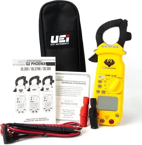 Miniatura 6 de UEi DL369 - Pinza amperimétrica digital HVAC de rango automático de 4000 conteos, voltímetro de CA, amperímetro de CA, mide corriente de CA, voltaje
