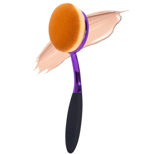 Miniatura 8 de Yoseng - Brocha ovalada para maquillaje, cepillo de base grande, cepillos de maquillaje, aplicación rápida y sin defectos de base líquida, crema