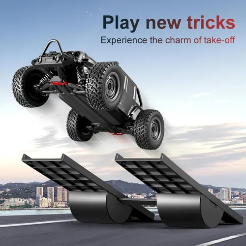 Miniatura 5 de Rampa de salto de coche RC tablero de despegue Stunt Playset para 1/8 1/10 1/12 1/14 1/16 RC Crawler Accesorios