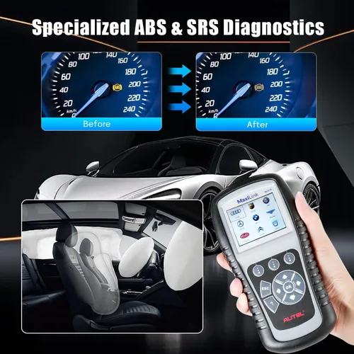 Miniatura 2 de Autel MaxiLink ML619 OBD II Escáner - Igual que AL619, herramienta de diagnóstico ABS y SRS para vehículos de más de 1996, hasta AL519 ML519, lector