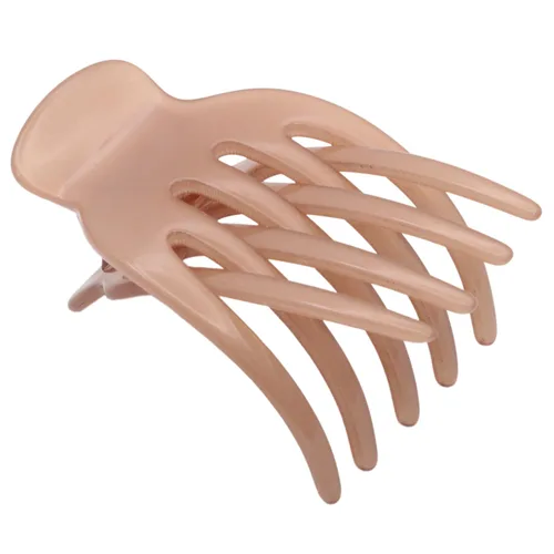 Miniatura 10 de French Amie Bear Paw Aqua Marble Pequeño 2 ¾" Celuloide hecho a mano para salón de belleza, diapositiva lateral, mandíbula de yoga