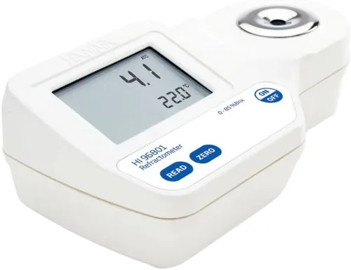 WLR Industries Hanna HI96801 Refractómetro digital para medición Brix en alimentos