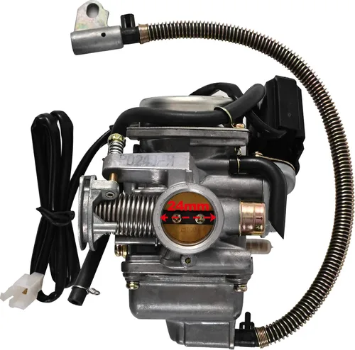 Miniatura 3 de GY6 Carburador de 125 cc/150 cc para motores de 4 tiempos, choke eléctrico, scooter ATV Go Kart 152QMI 157QMJ con colector de admisión de filtro