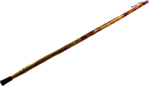 Miniatura 9 de SE 3 piezas de 55" bastón de madera de pino desmontable para caminar/senderismo con punta de metal, punta de goma reforzada y bolsa de viaje