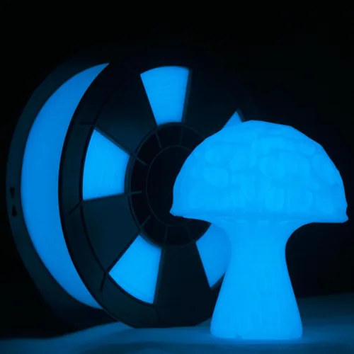 Miniatura 41 de ZIRO Filamento PLA fluorescente de 0.069 pulgadas, luminoso solo por luz UV, filamento de impresora 3D de efecto brillante, carrete de 2.2 libras
