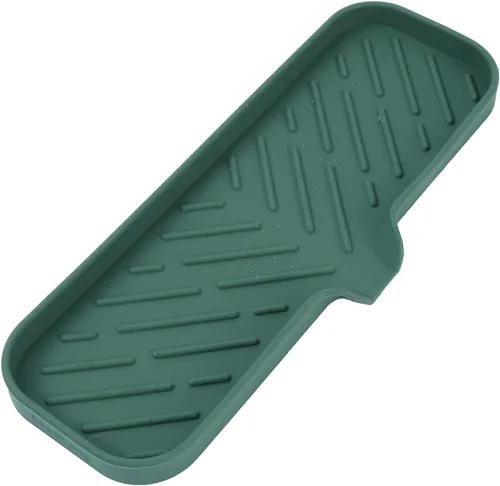 Miniatura 30 de MicoYang Jaboneras de baño de silicona con boquilla de drenaje, organizador de fregadero de cocina, soporte de esponja, bandeja de jabón para Azul