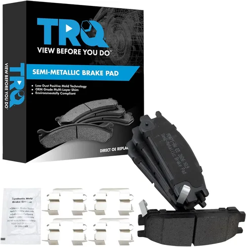 Miniatura 166 de TRQ Pastillas de freno delanteras semi metálicas compatibles con Ford Expedition 2018-2021 F-150 2018-2020 Lincoln Navigator 2018-2022